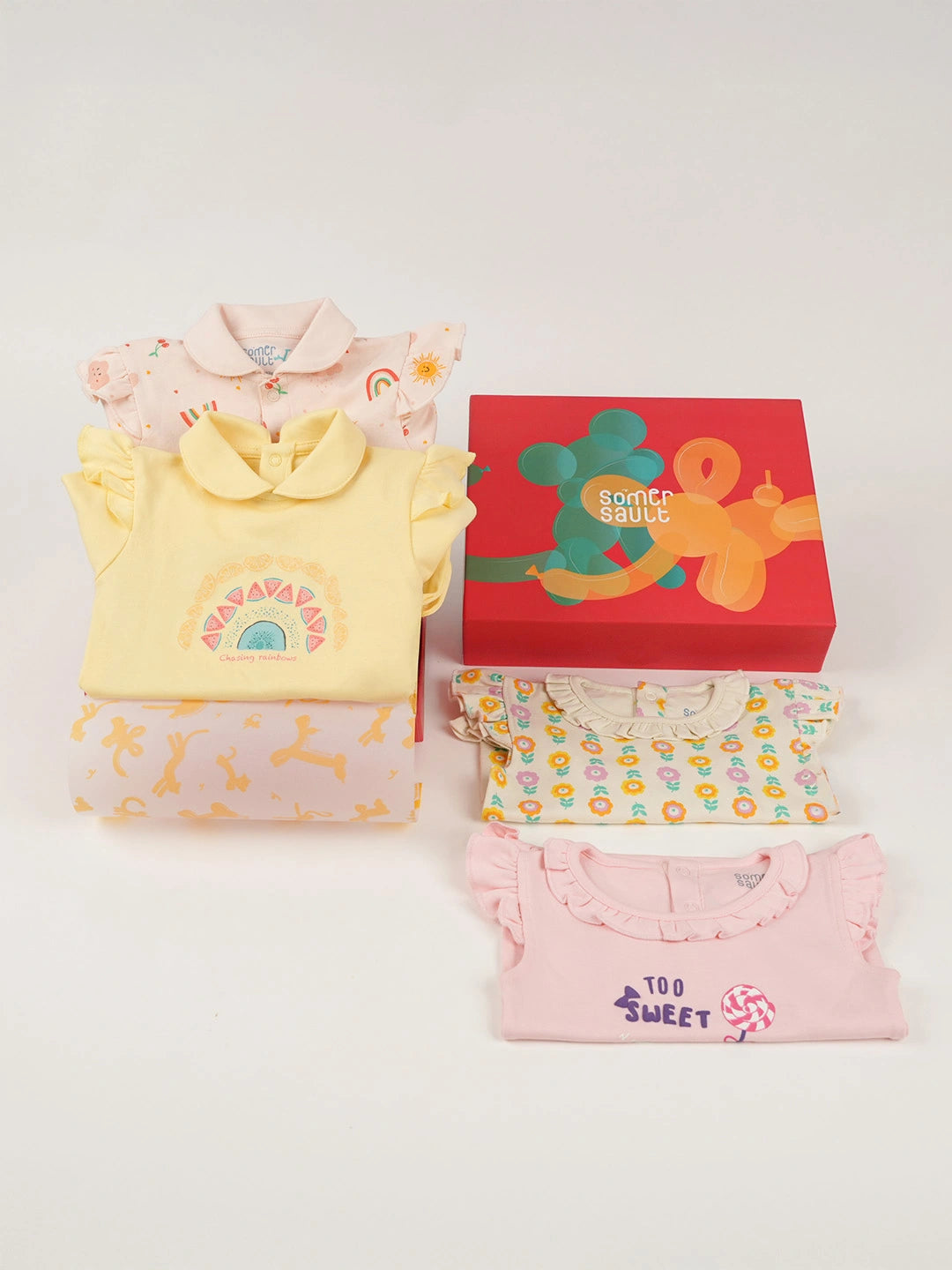 Flutter & Frills Newborn Essential Surprise Box- Girl- Pack of 4
