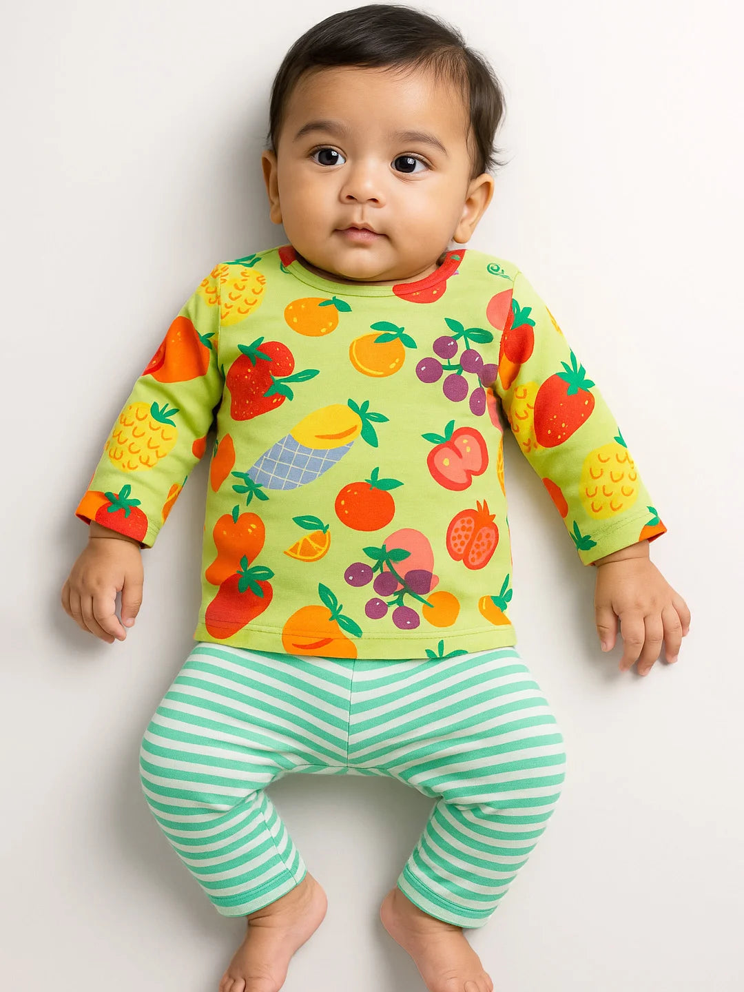 Very Fruity Cotton Tee & Pants Set