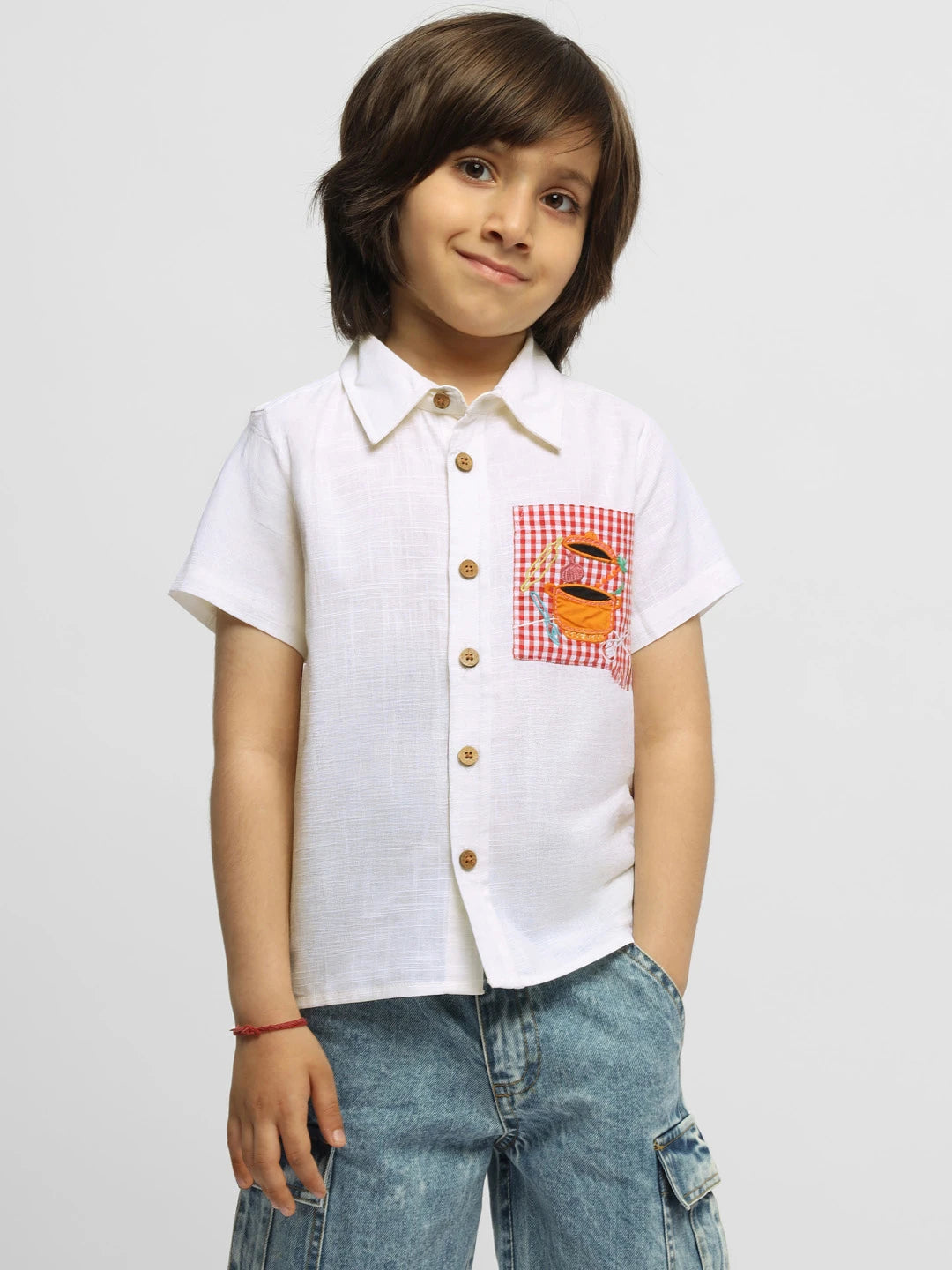Boys Can Cook Embroidered Cotton Shirt