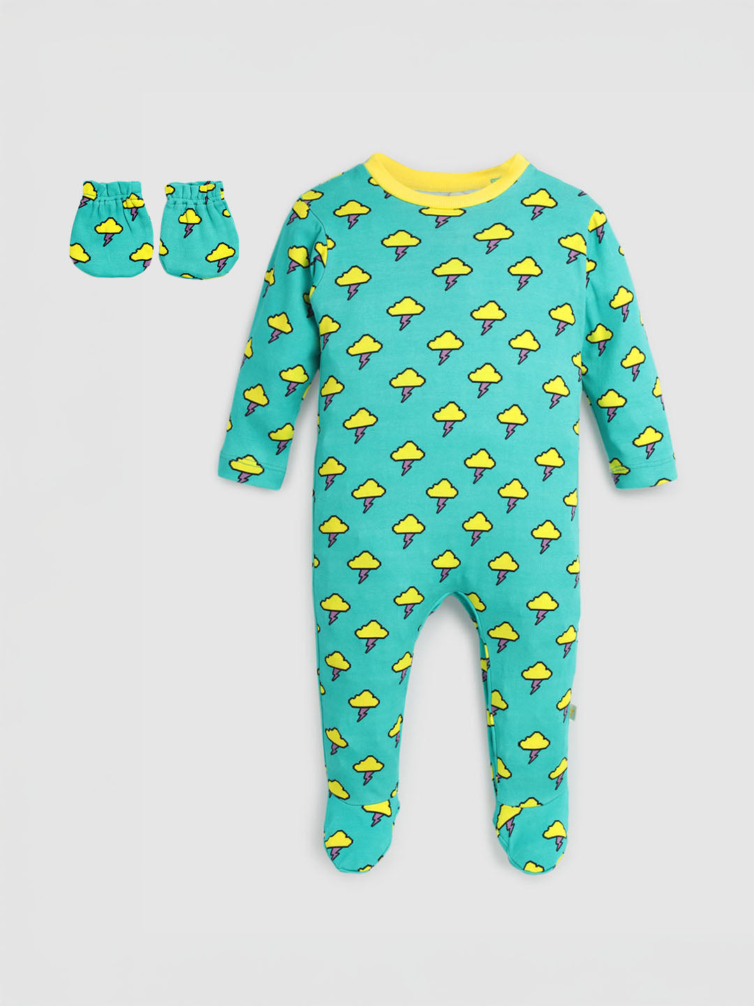Printed Cotton Sleepsuit