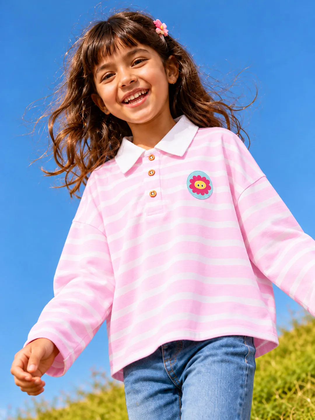 Striper Polo T-Shirt