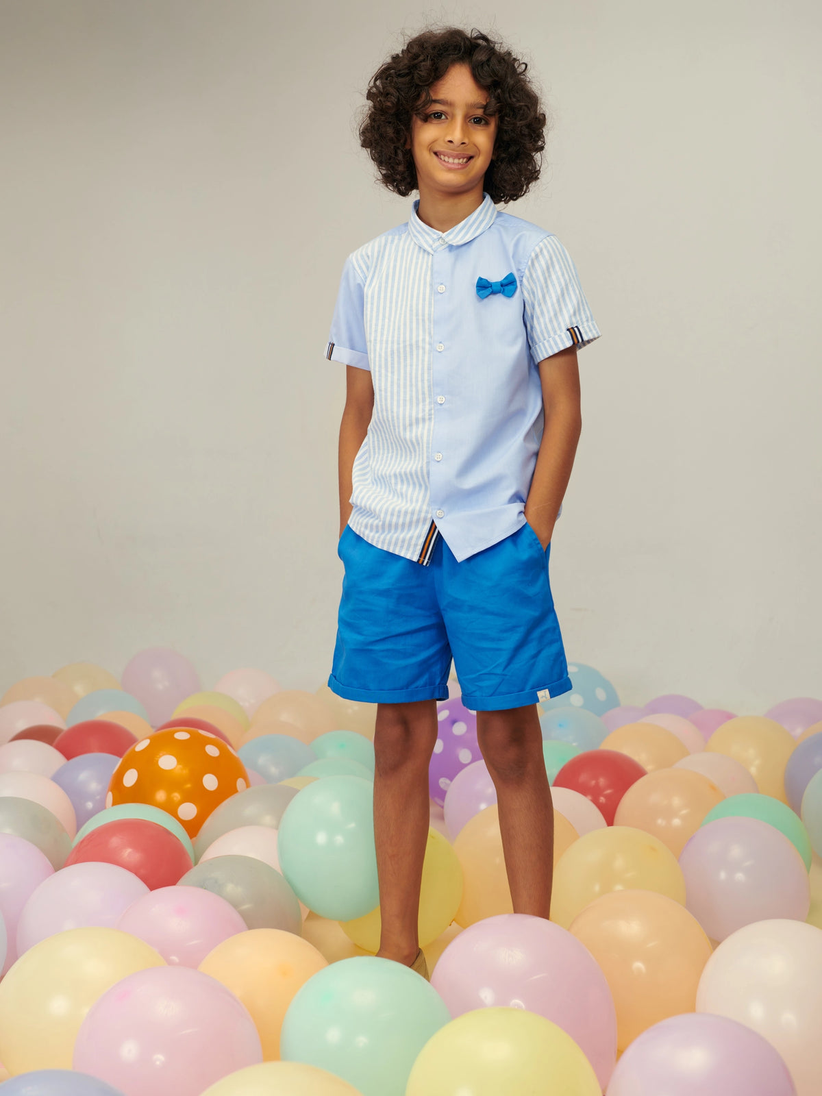 Blue Shirt & Shorts Set Somersault