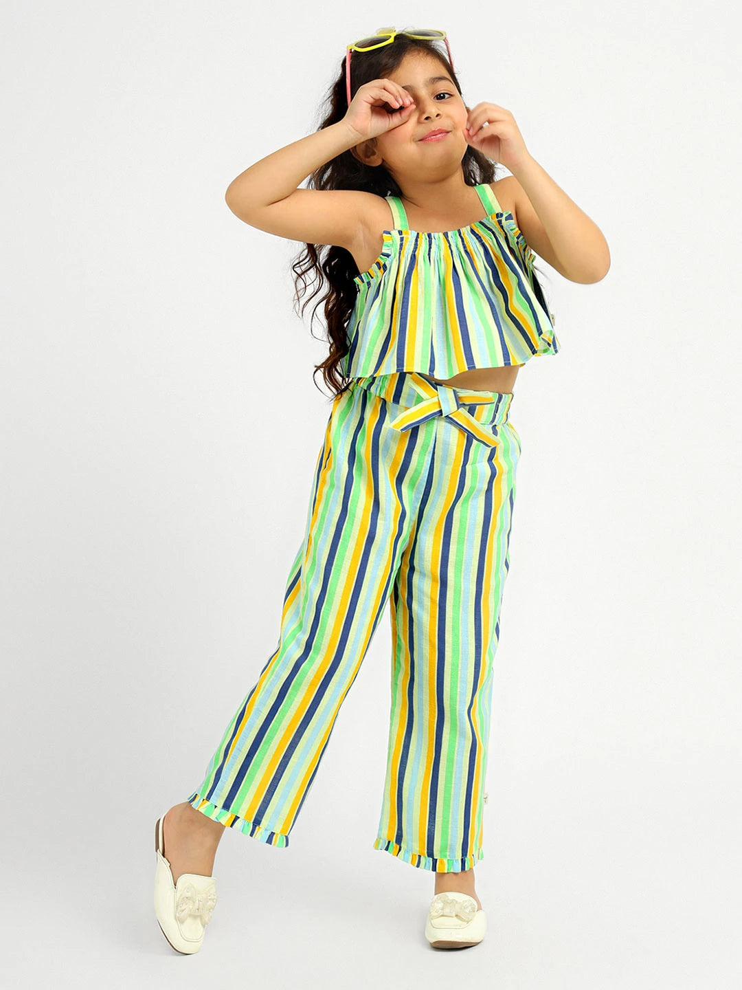 Summer Camp Stripe Cotton Co Ord Set