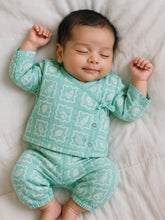 Printed Wrap Around Cotton Jhabla Set