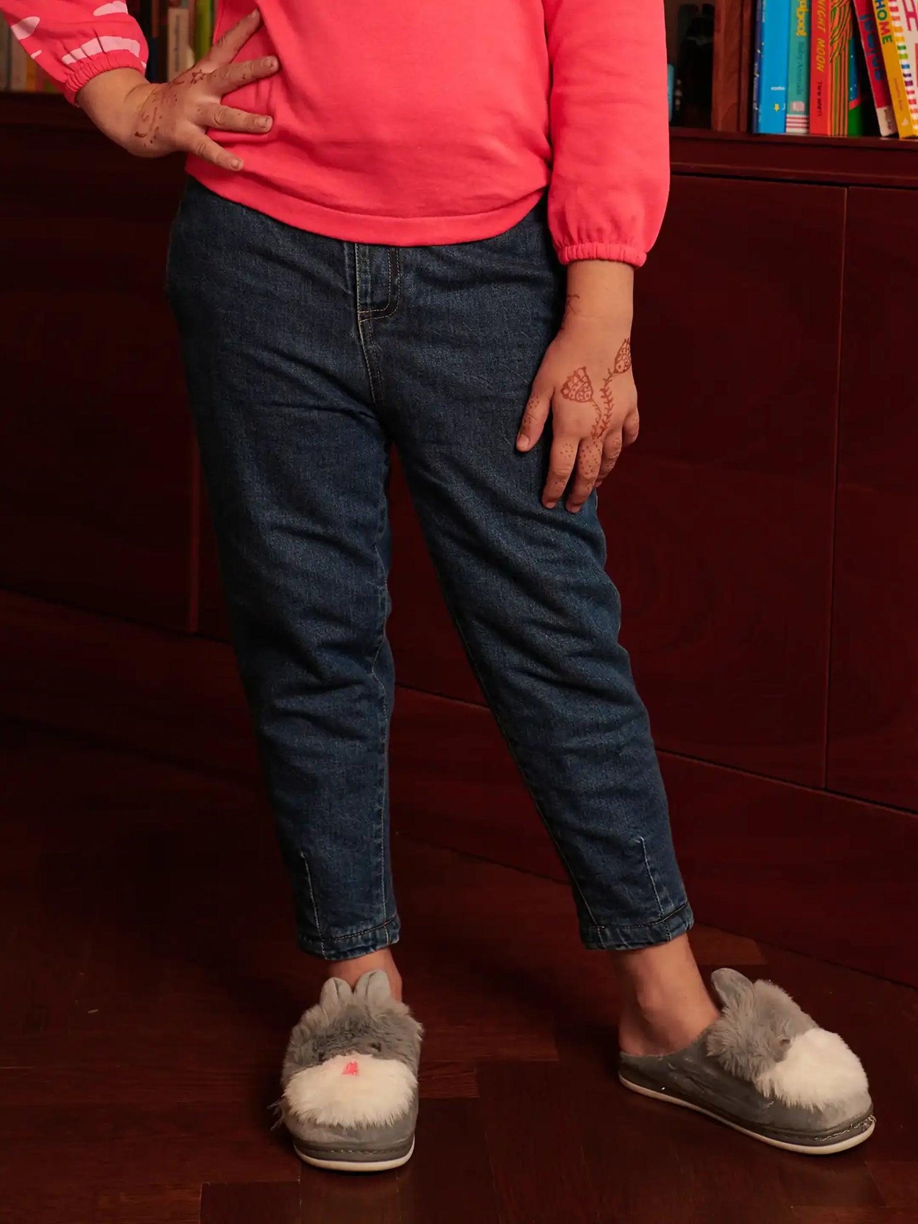 Blue Fleece Denim Somersault