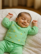 Minty Wrap Around Cotton Jhabla Set