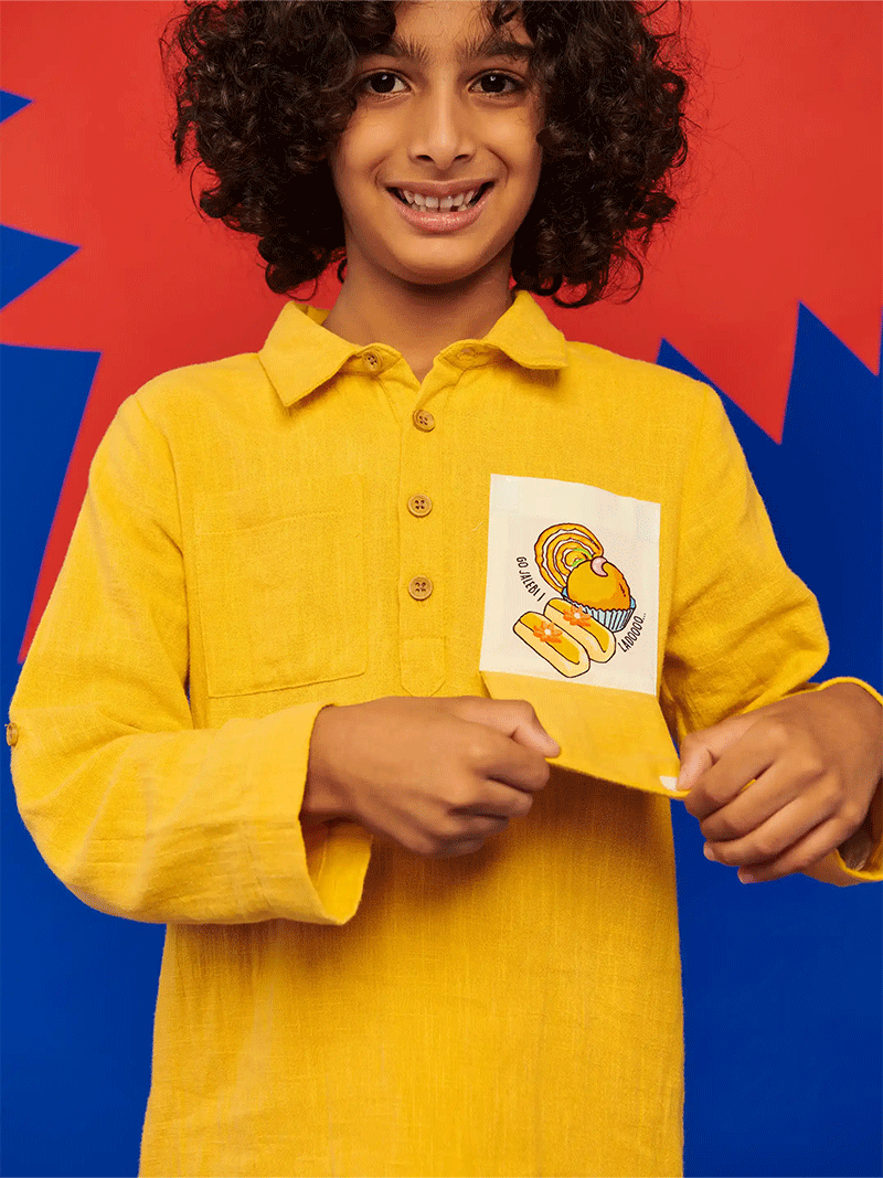 Happiness In Pocket Kurta Set Somersault