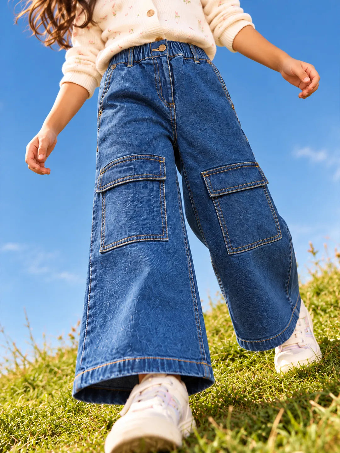 Knee Pocket Detail Denim