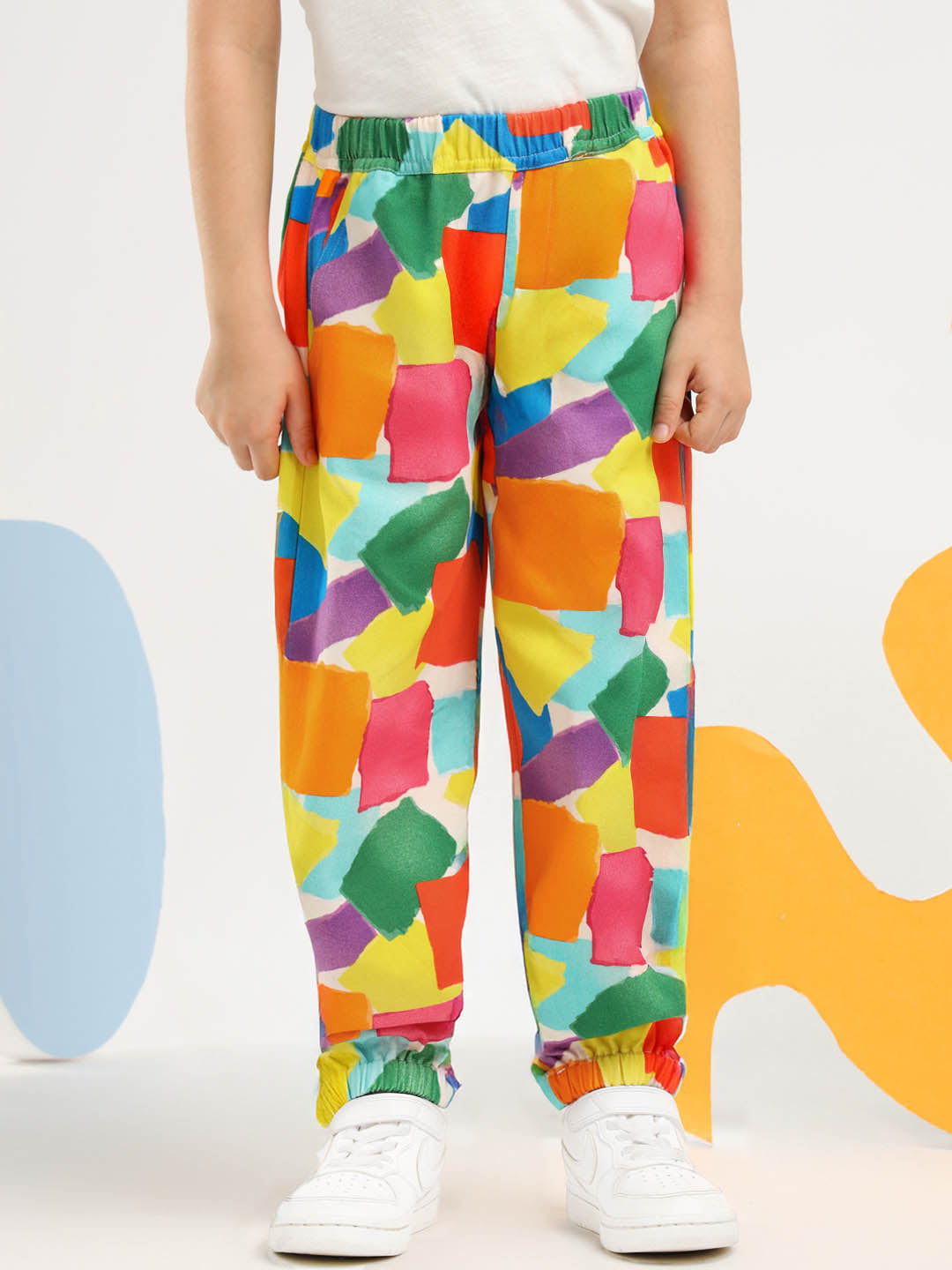 Papercutting Cotton Joggers