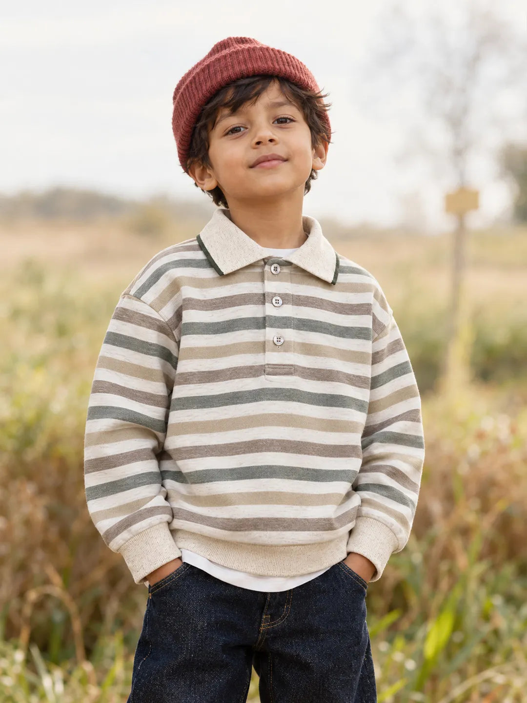 Striper Polo T-Shirt