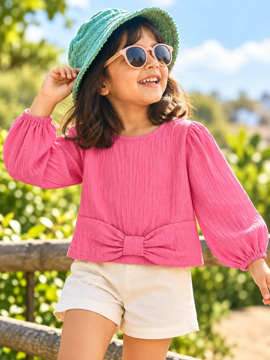 Peplum Bow Top