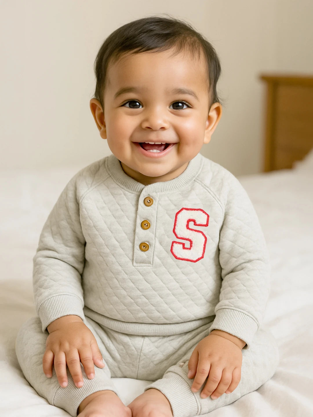 Little Masters Quilted Sweat & Joggers Set