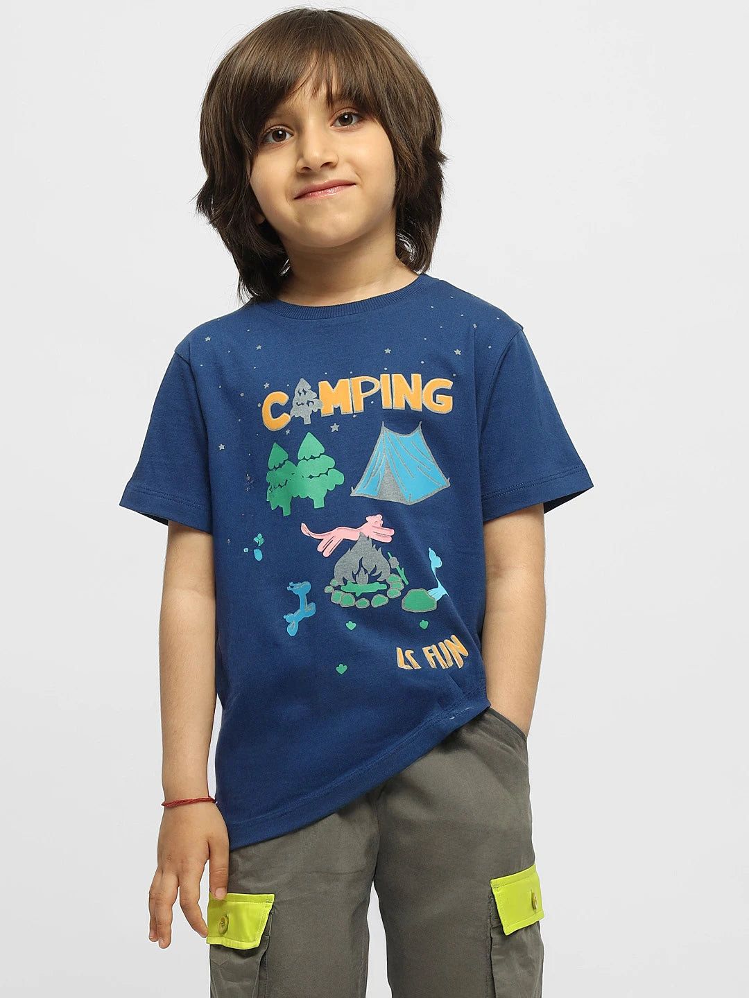 Camping Is Fun Cotton Tee