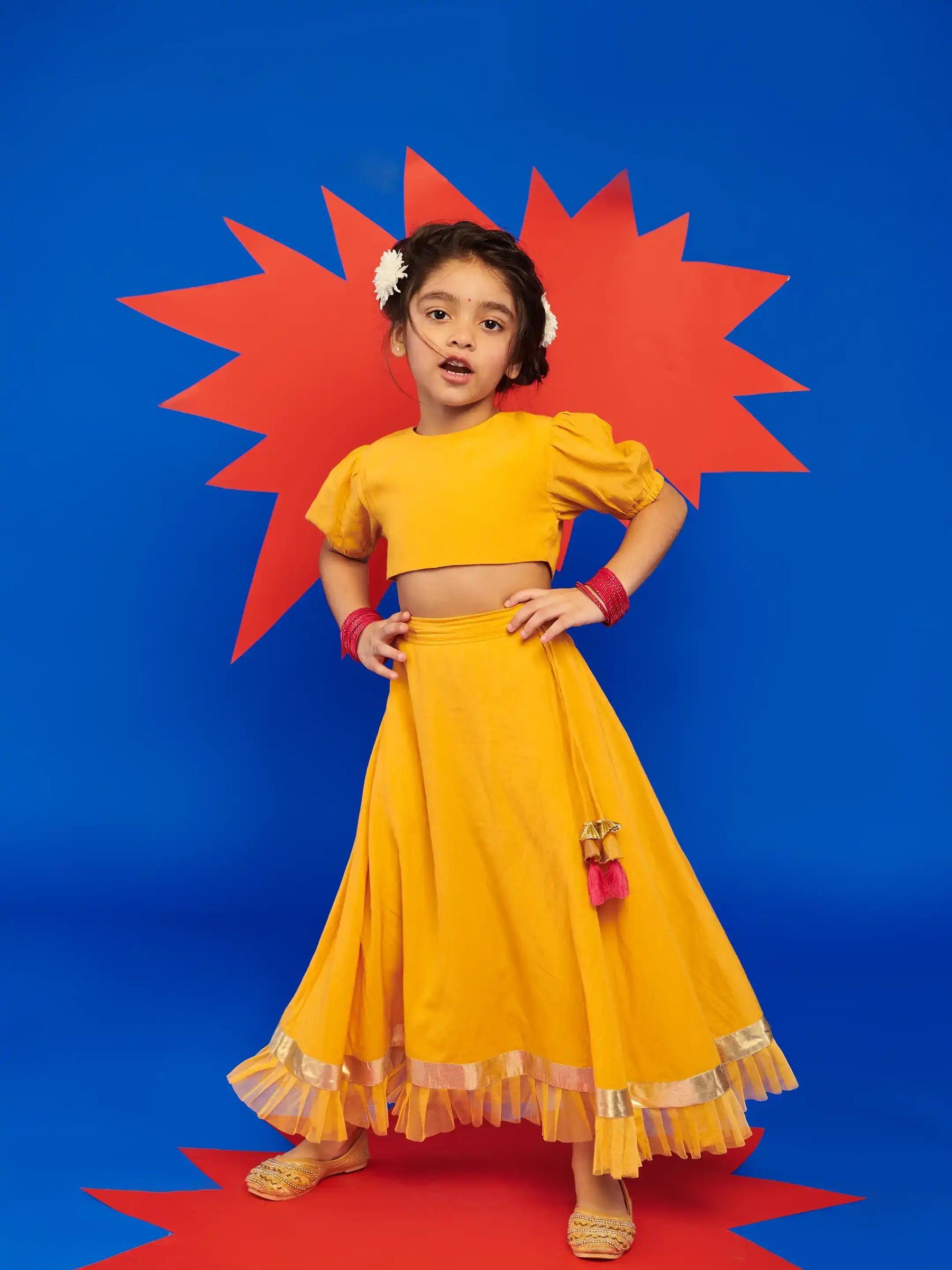 Kesari Top and Flare Skirt Set Somersault