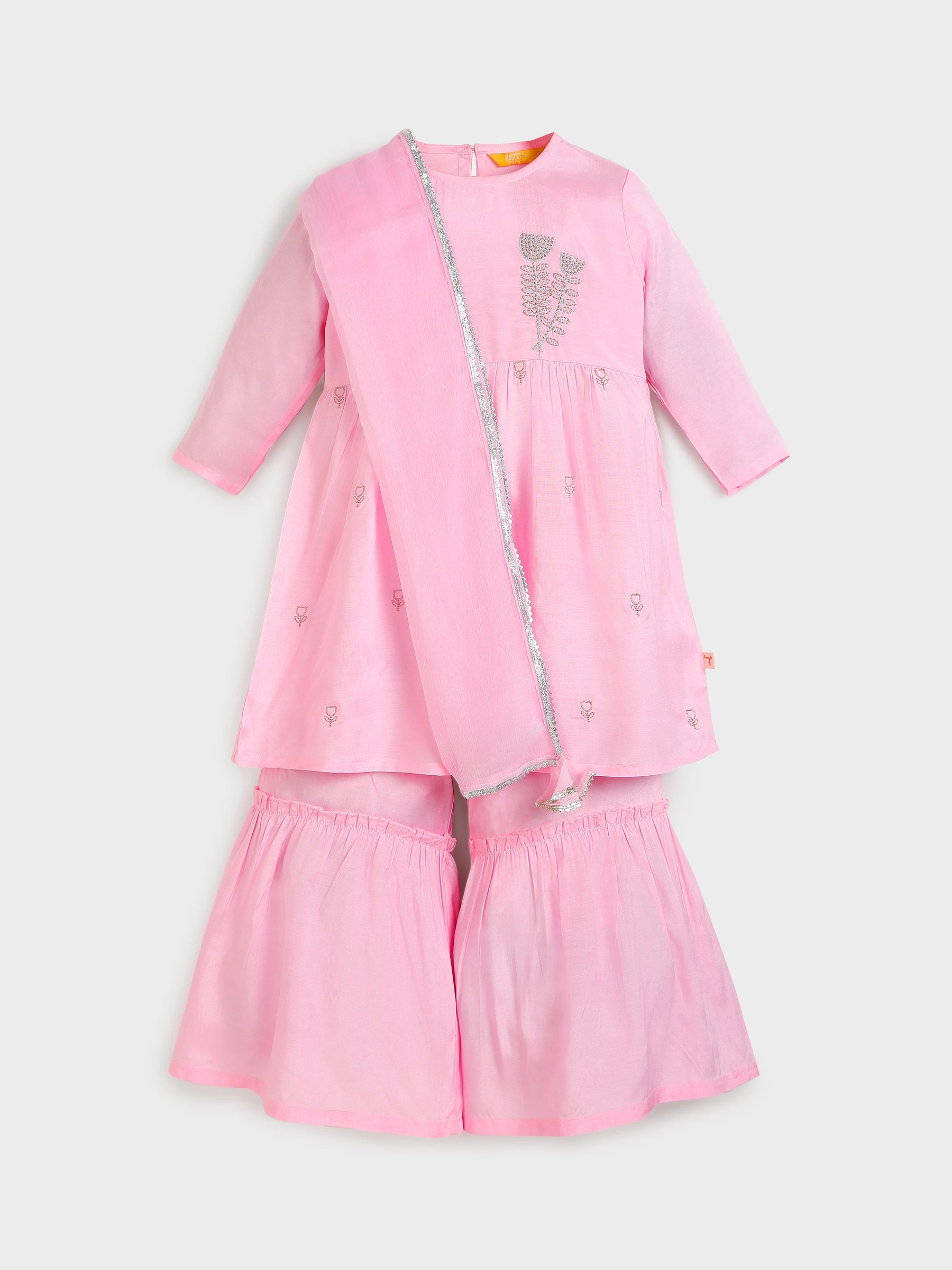 Pink Sharara Set with Dupatta