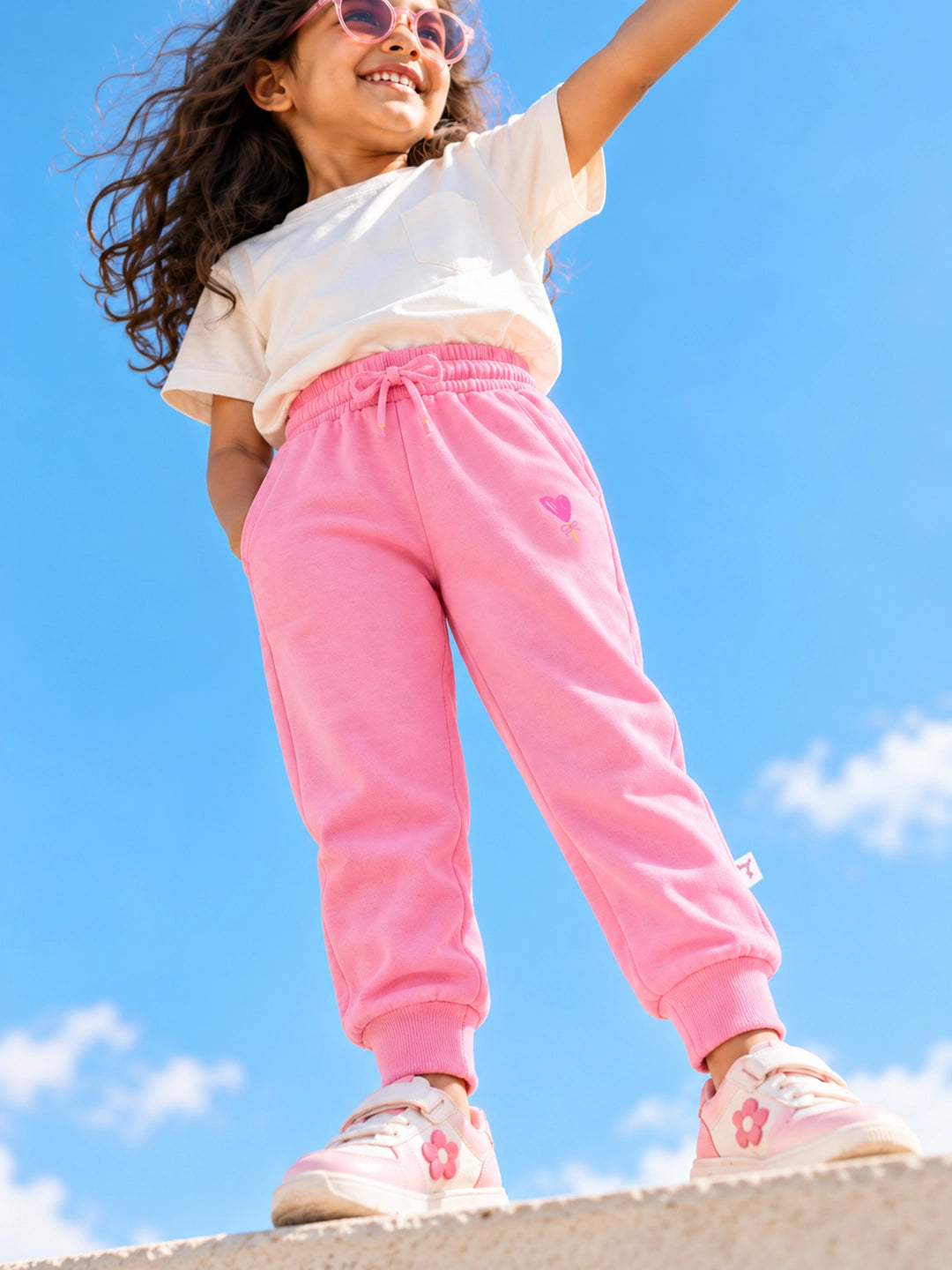 Candy Pink Girl's Joggers