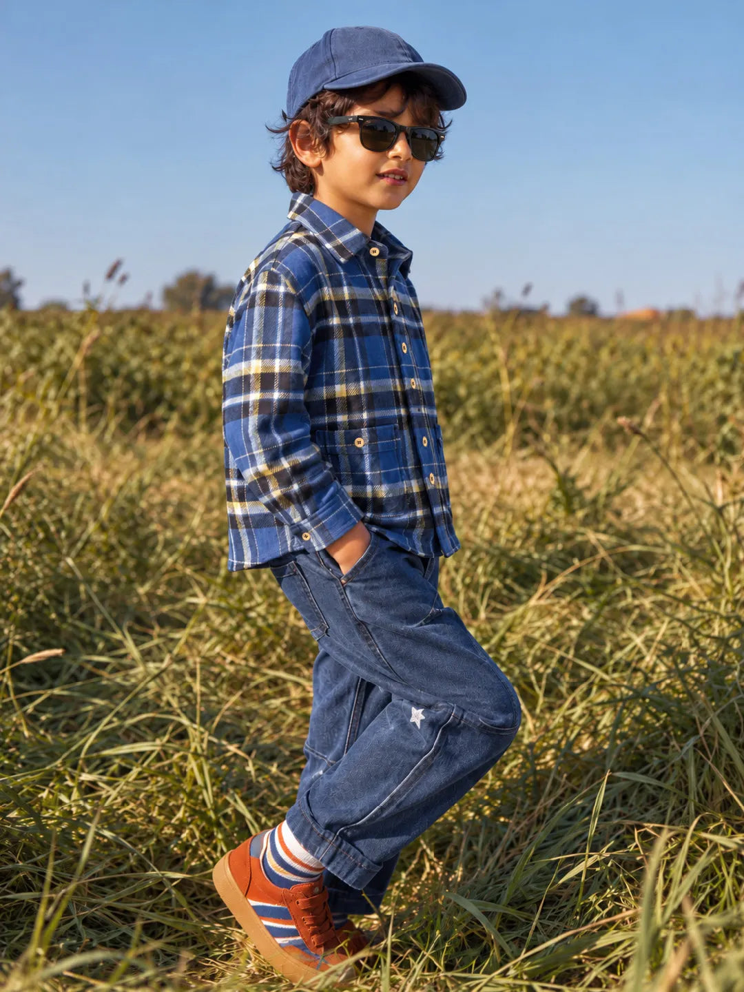 Blue Checkered Shirt