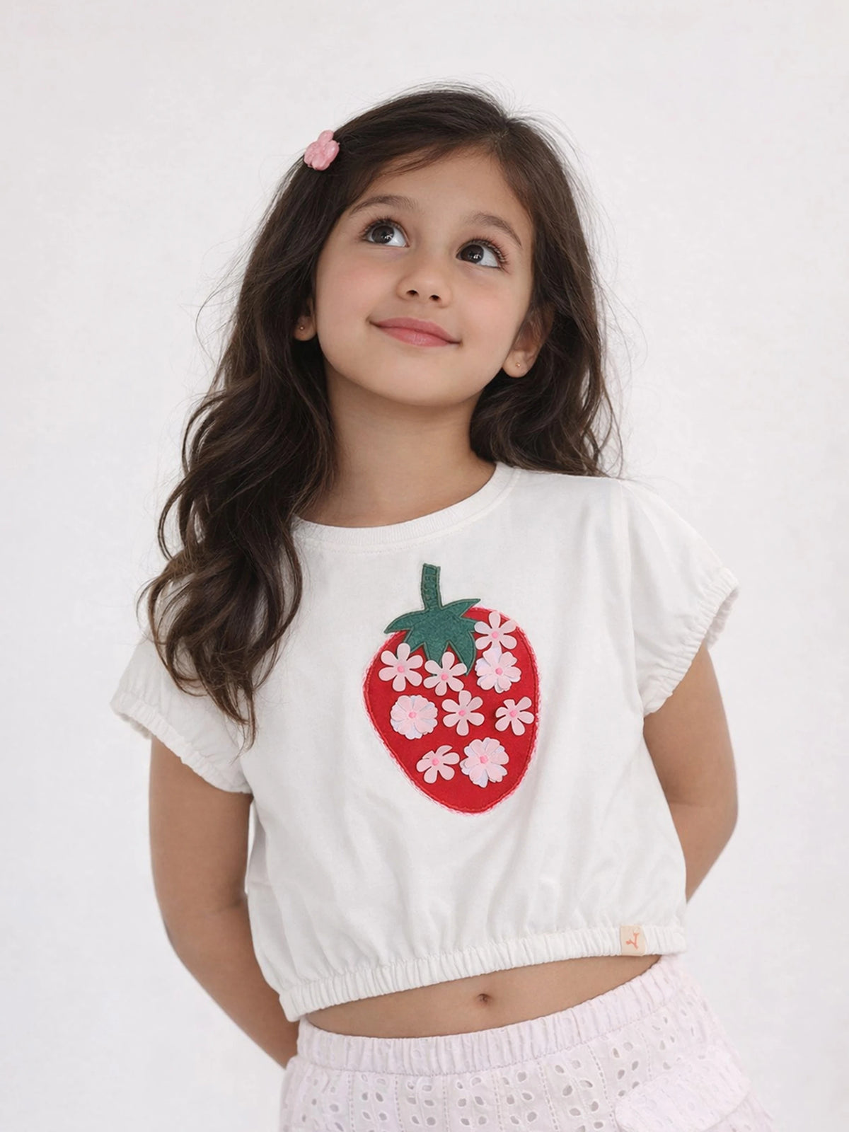 Embroidery Strawberry Top