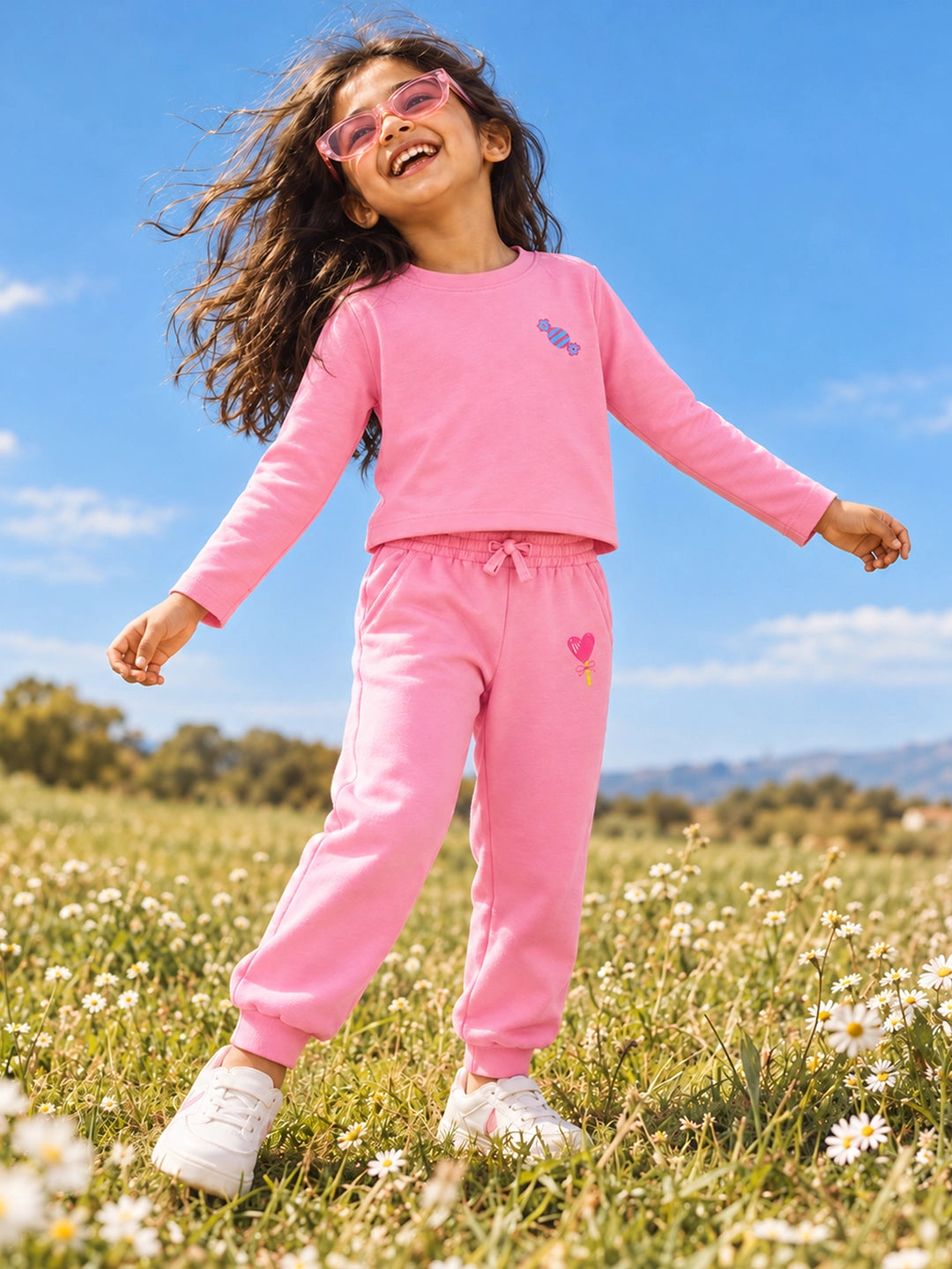 Candy Pink T-Shirt & Jogger Set