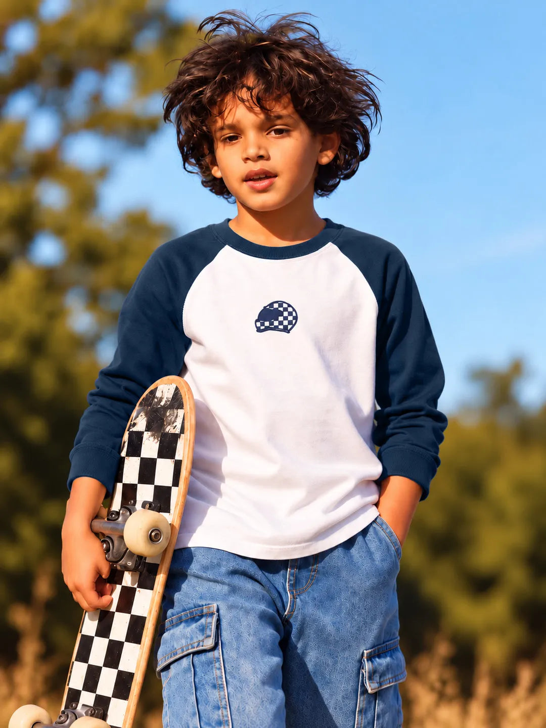 Raglan Cotton Full Sleeves T-Shirt