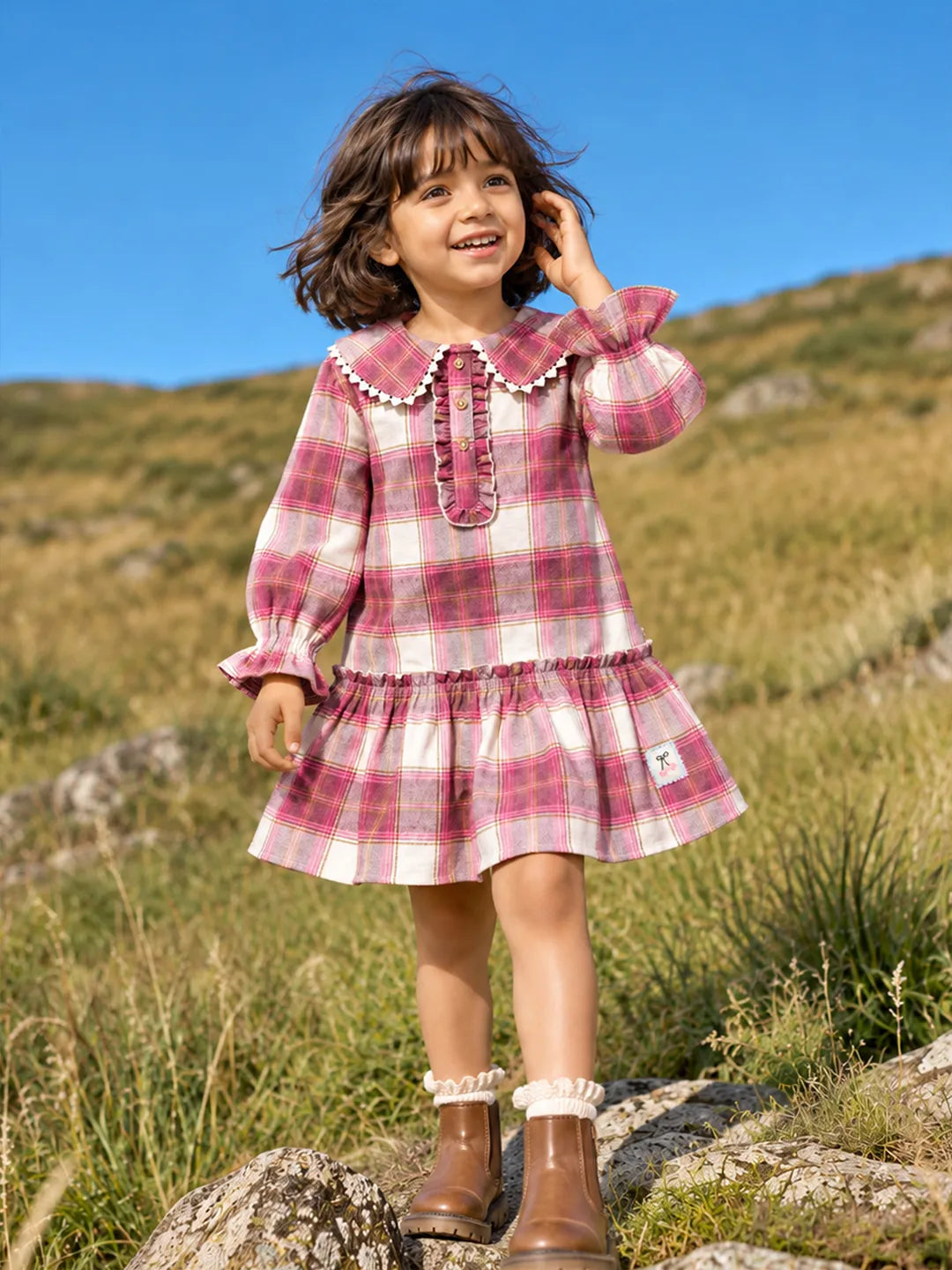 Checked Shirt Dress