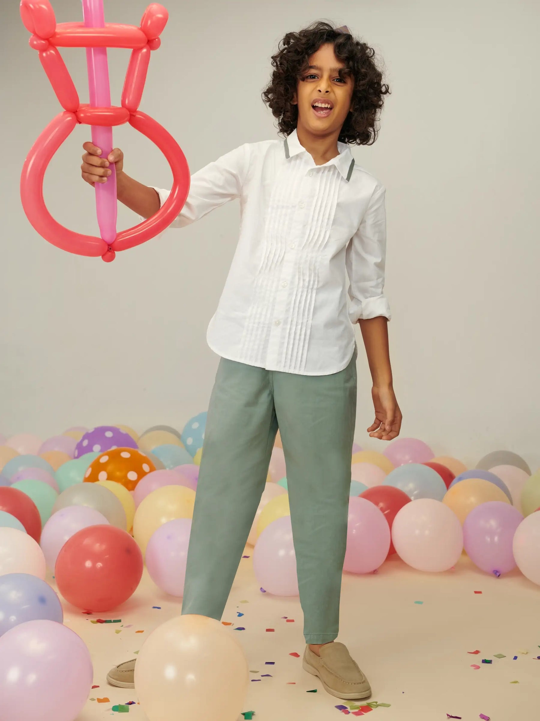 Pintuck Shirt & Pant Set Somersault