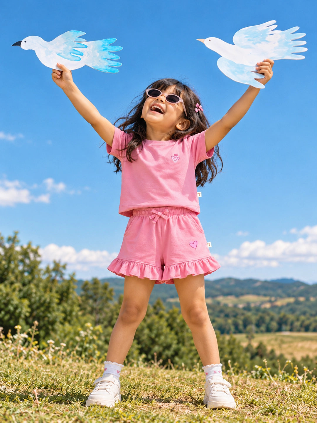 Candy Pink T-Shirt & Shorts Set