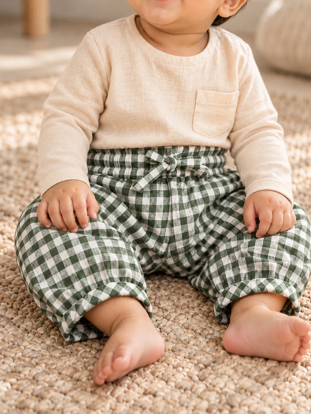 Gingham Balloon Pajama
