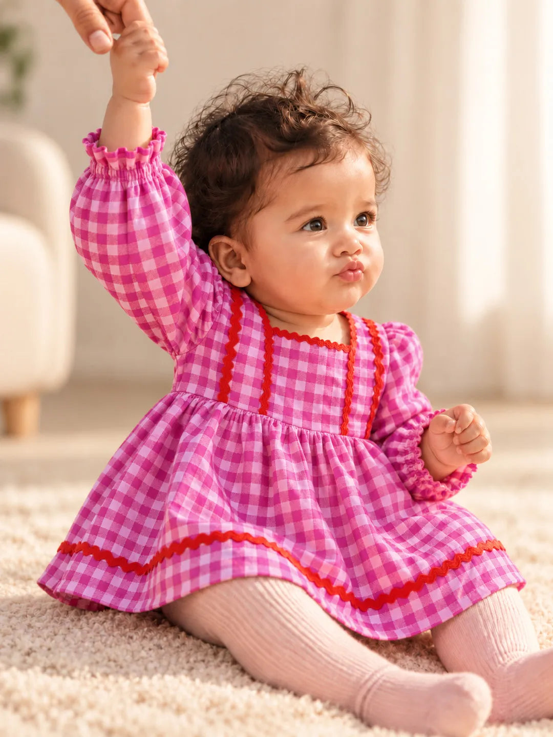 Pink Gingham Dress