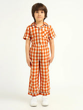 Brown Sugar Gingham Cotton Shirt & Pants Pyjama Set