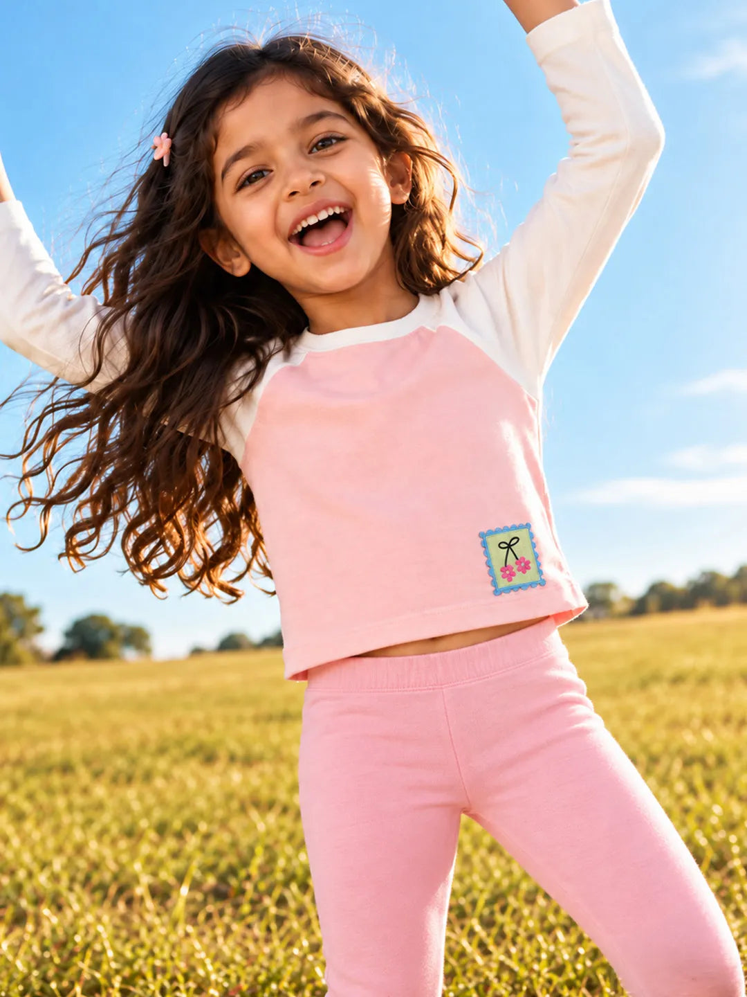 Cropped Raglan Top