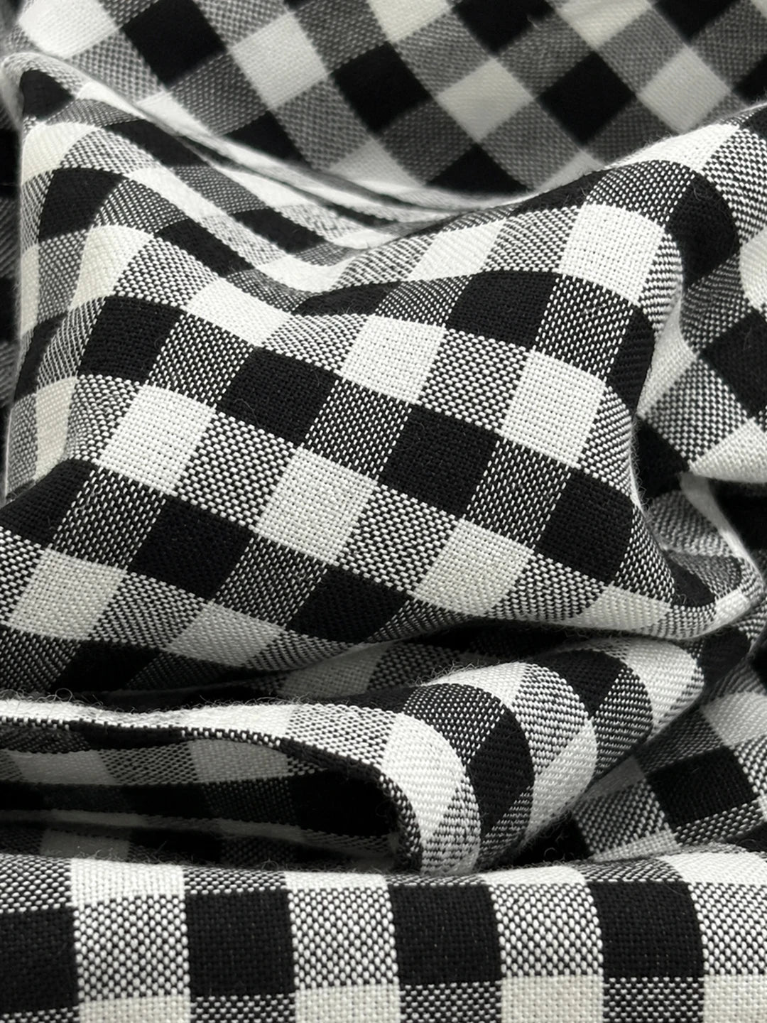 Black Gingham Kurta