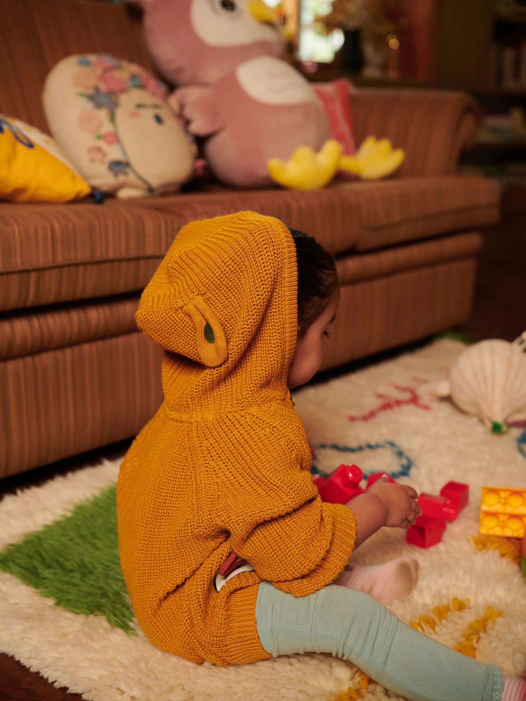 Knitted Chunky Hooded Cardigan Somersault