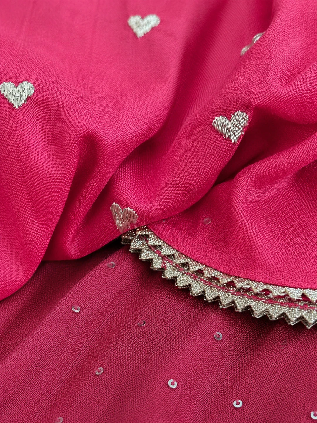Embroidered Rayon Top Skirt Set