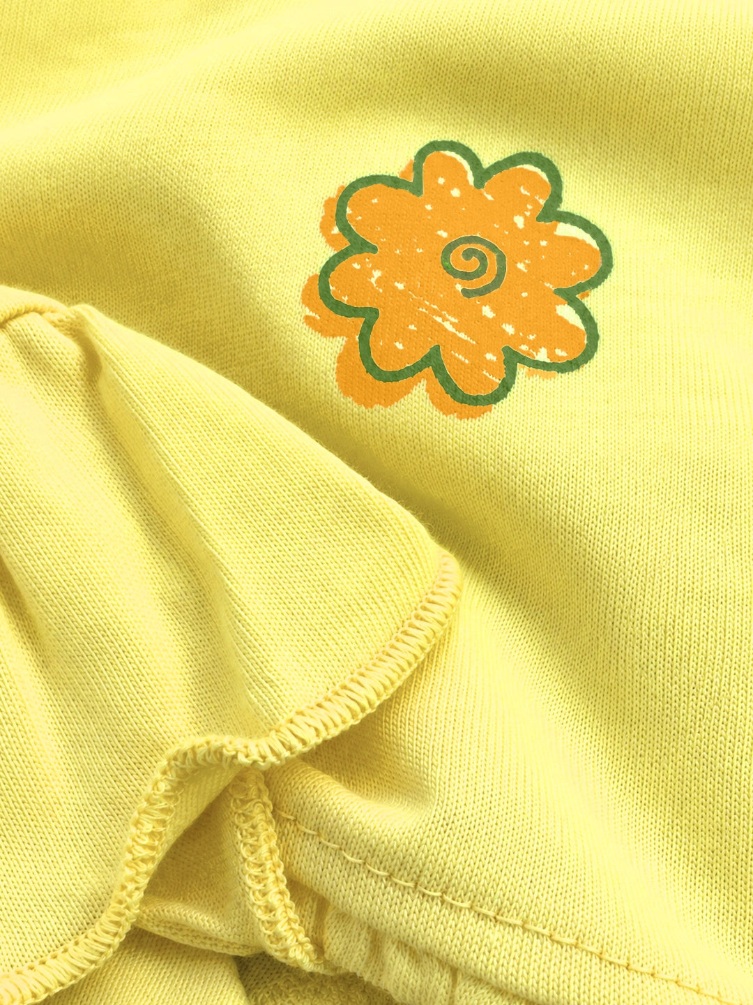 Playful Yellow T-Shirt & Shorts Set