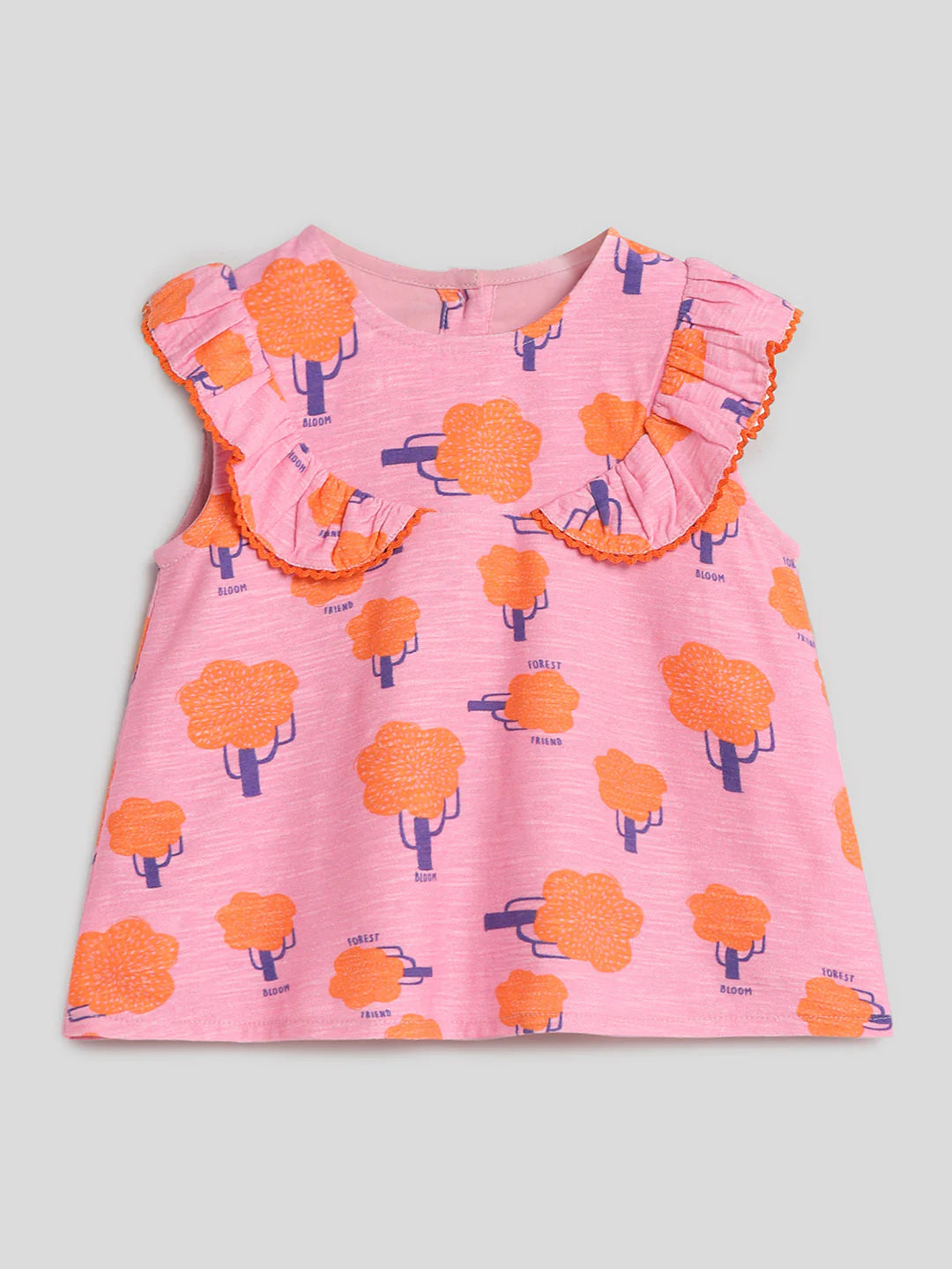 Baby Girl Surprise Box - Set of A Whimsical Top and A Pack of 3 Bibs