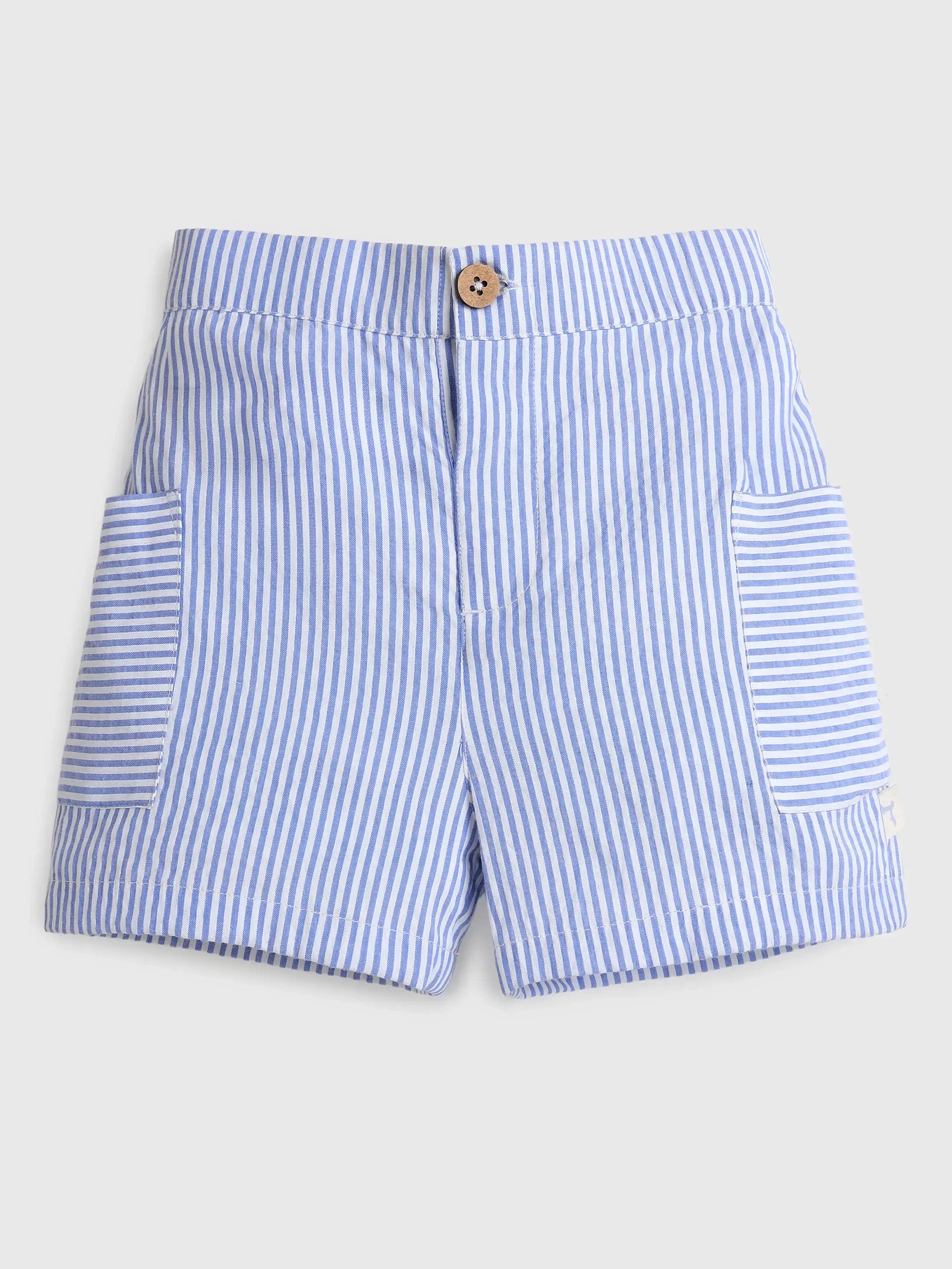 Striper Cotton Shorts