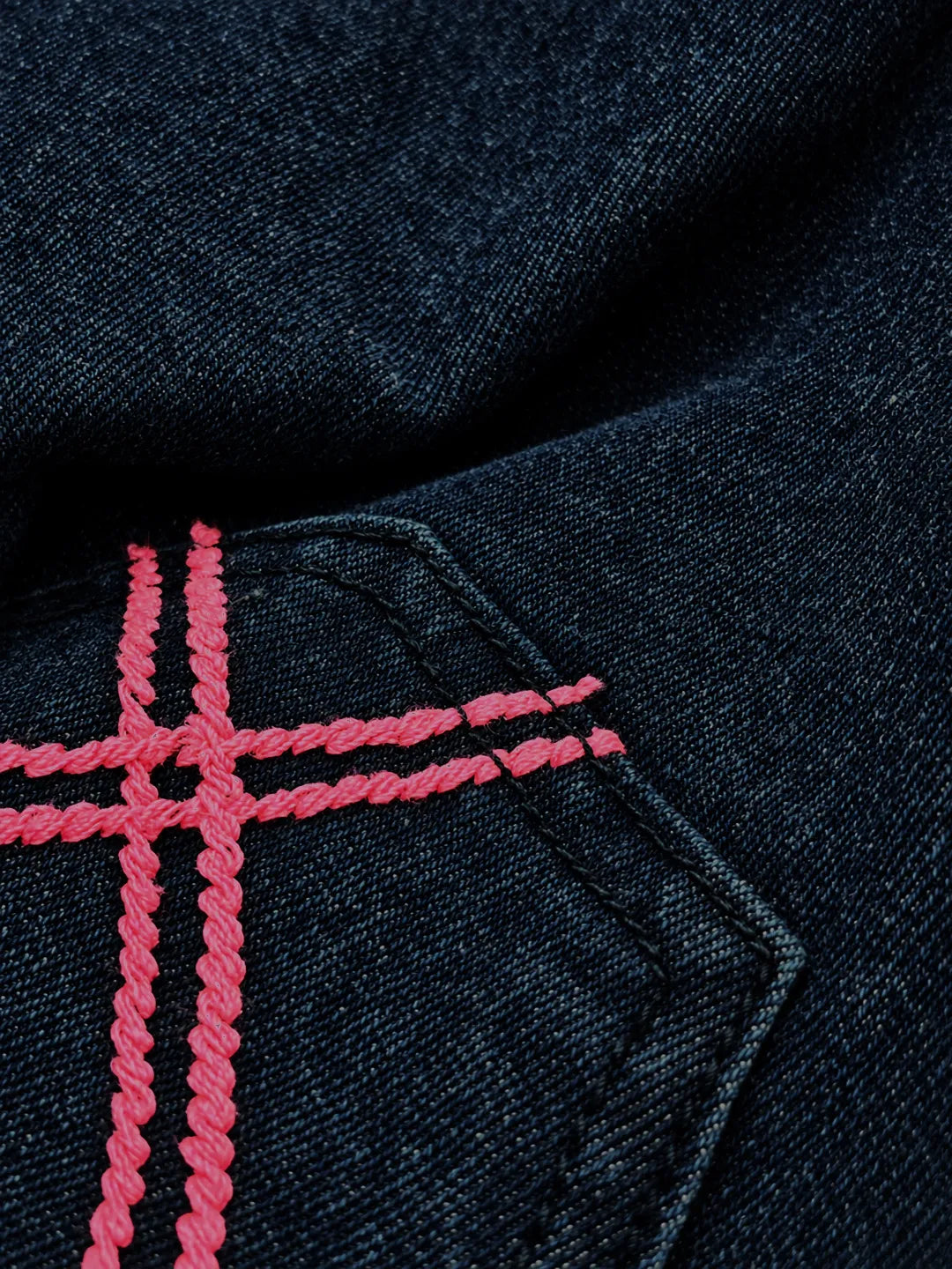 Ruffle Detail Denim