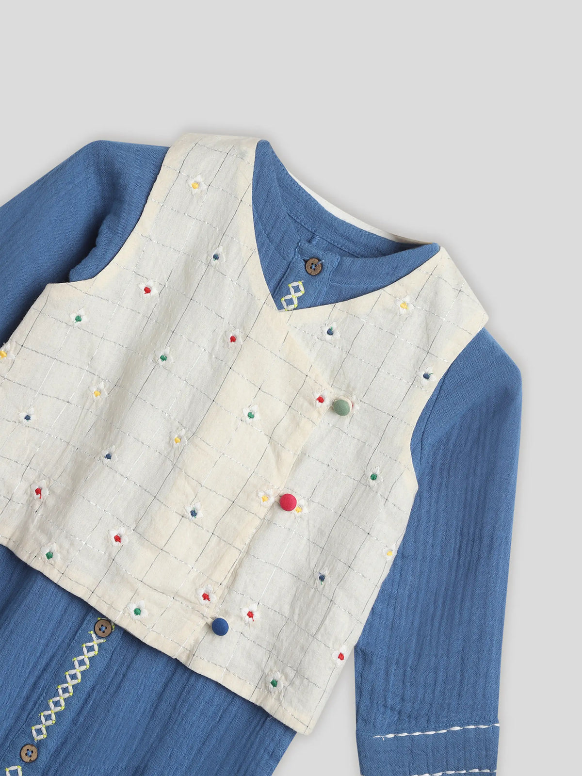 Petunia Festive Boys Sleepsuit With Jacket Somersault