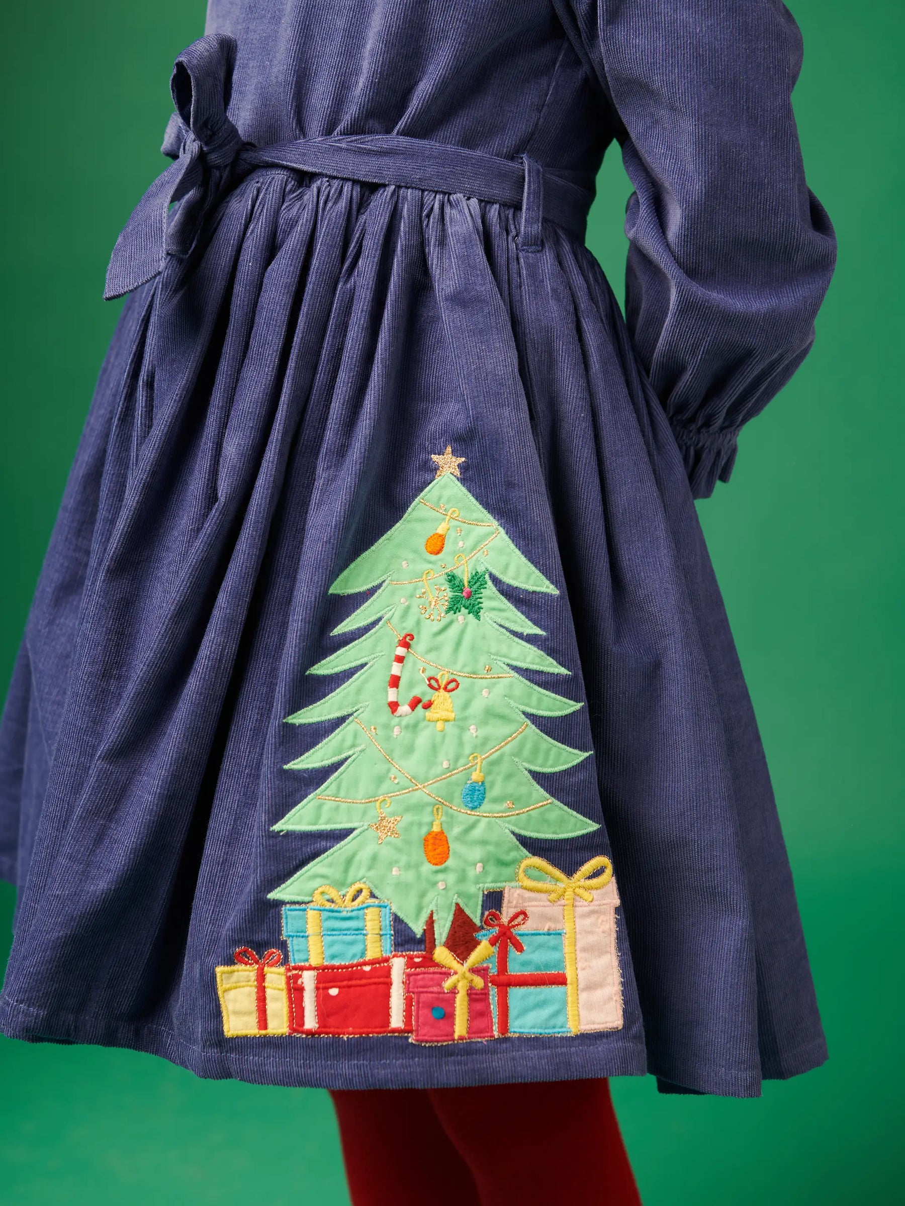 Blue Christmas Elements Dress Somersault