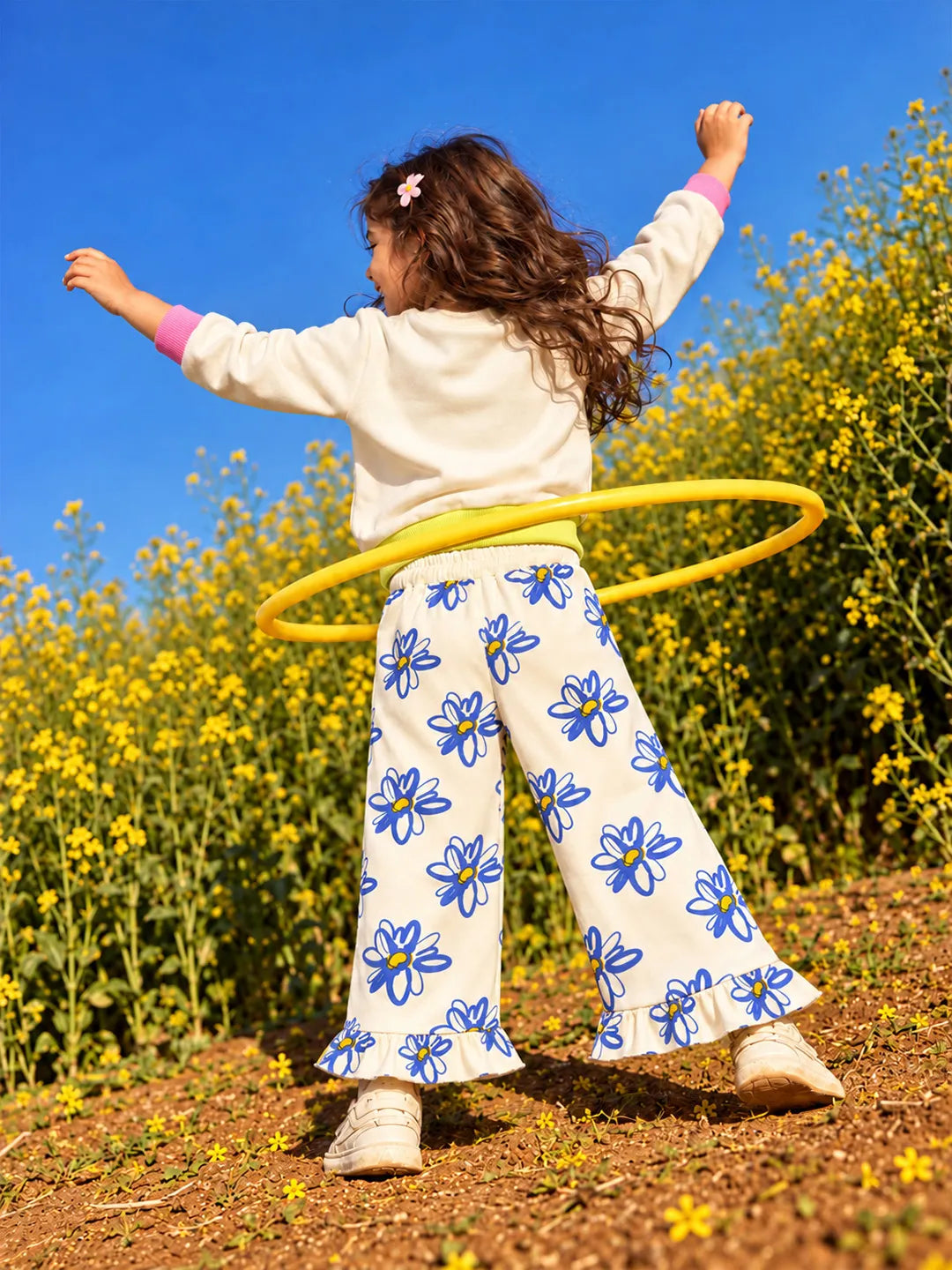 Printed Wide Pants
