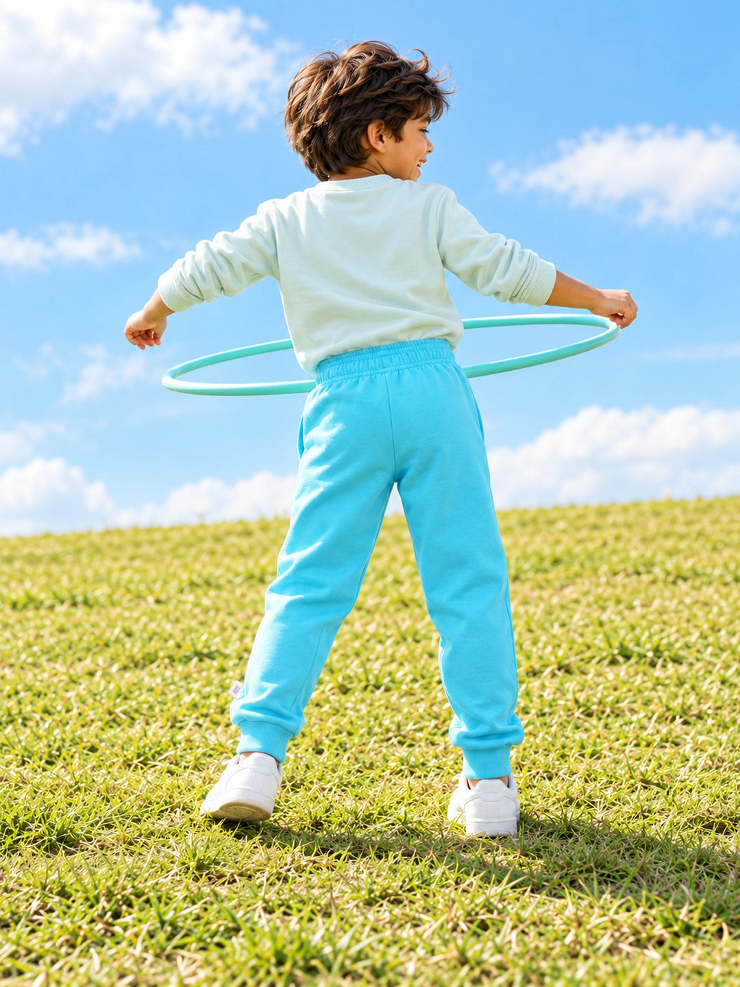Aqua Blue Boy's Joggers