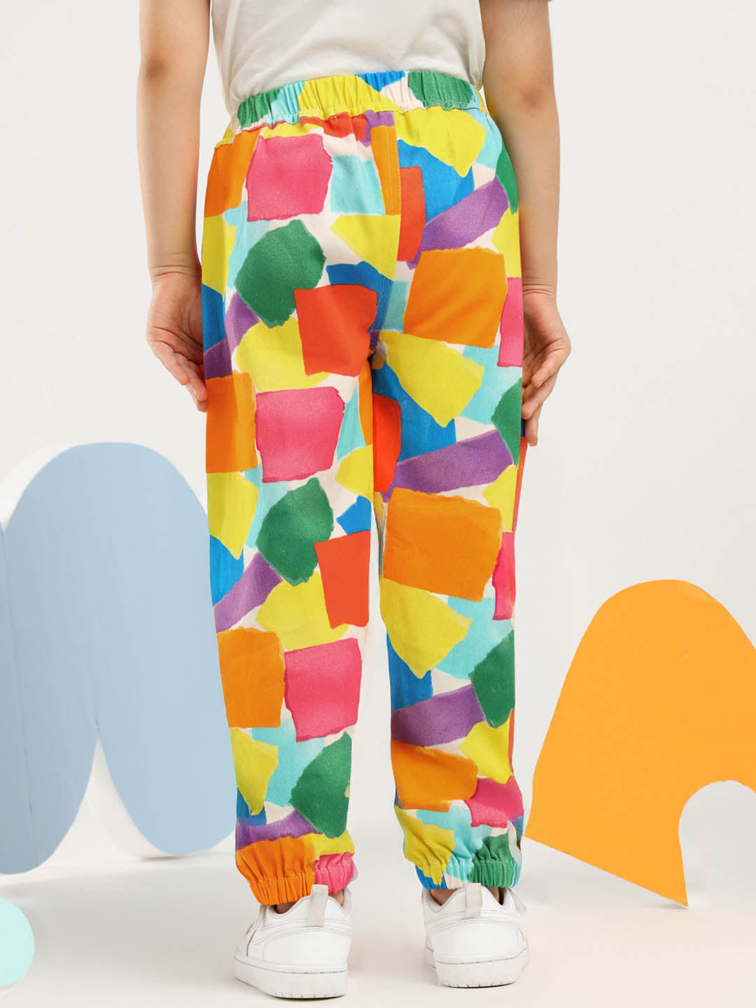 Papercutting Cotton Joggers