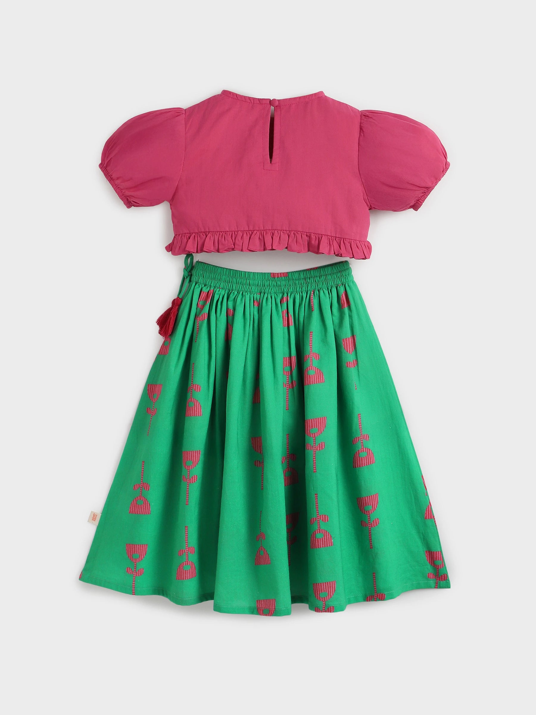 Festive Twirl Skirt Top Set