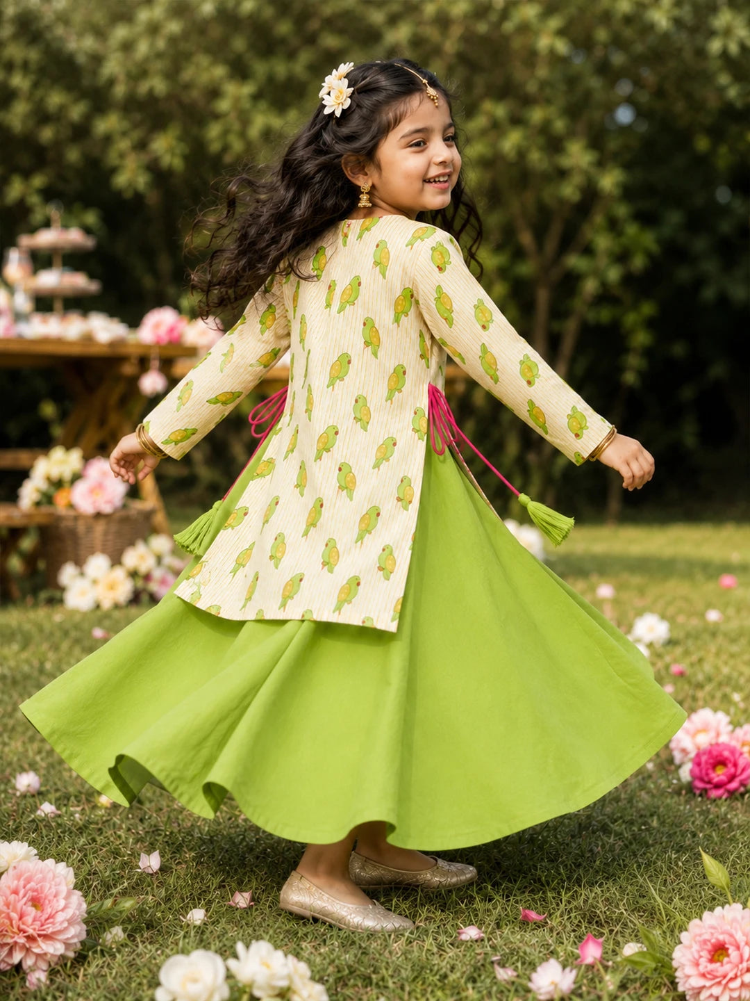 Mitthu Kurta and Skirt Set