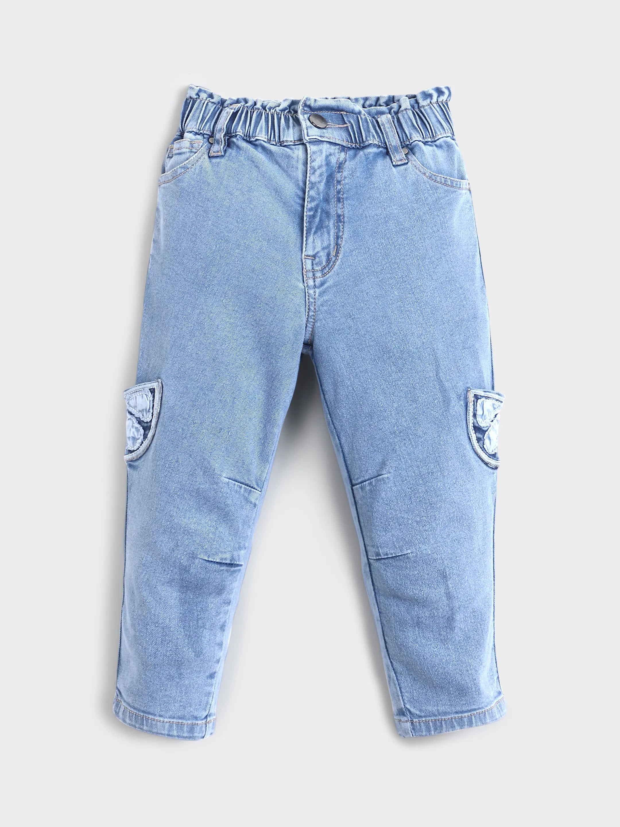 Lemon Applique Sleeveless Top & Denim Set