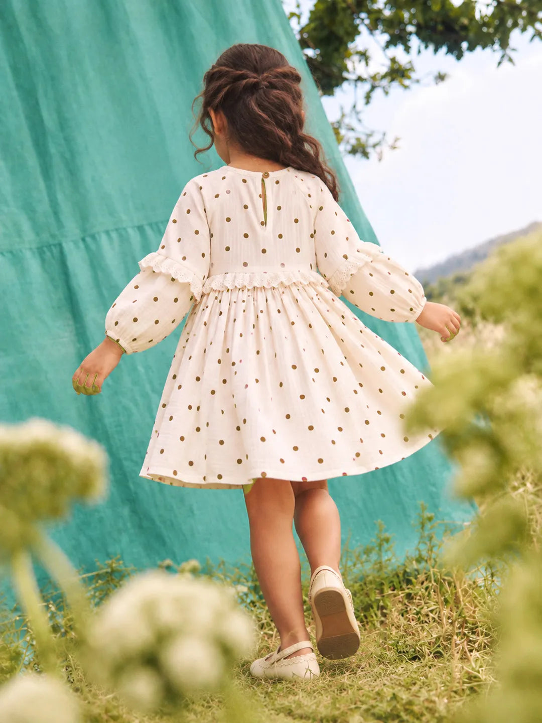 Polka Dot Double Cloth Dress