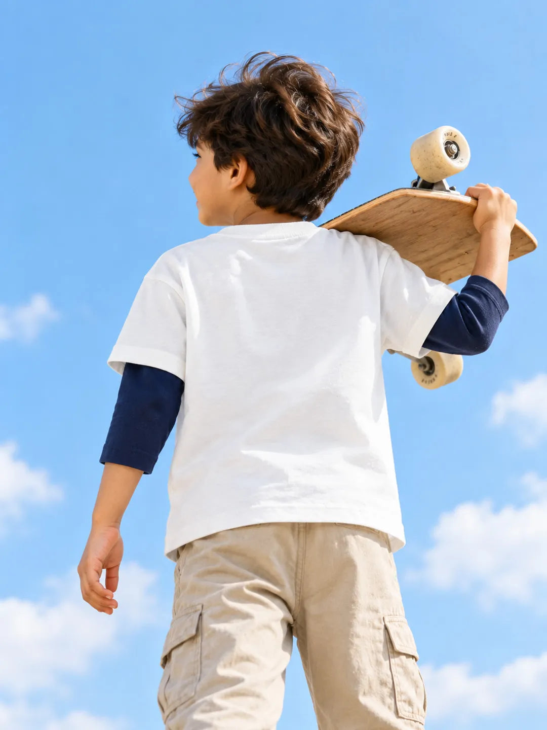 Dual Sleeve Cotton T-Shirt