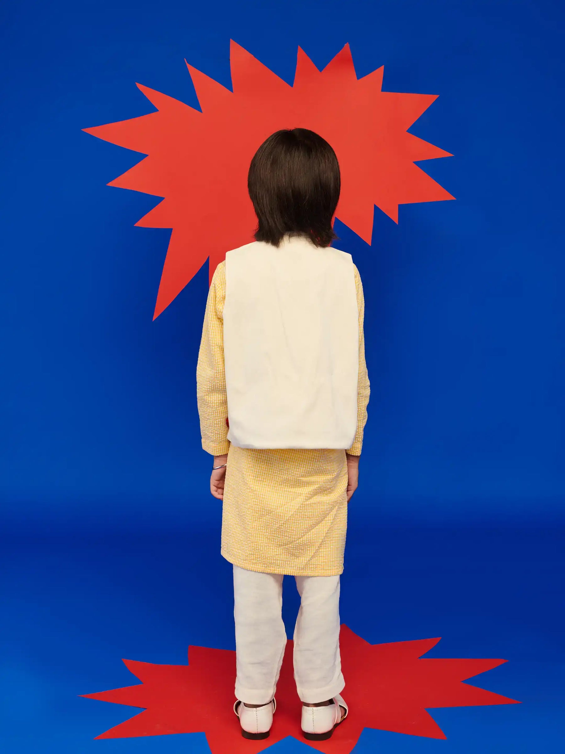 Waffle Kurta With Mitthu Jacket Set Somersault