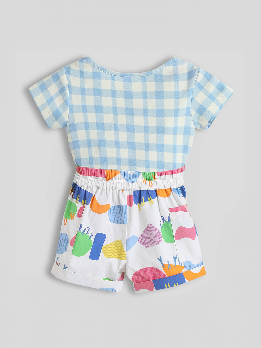Crazy Wow Cotton Bodysuit & Shorts Set